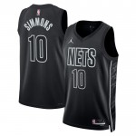 Maillot NBA Brooklyn Nets Ben Simmons 10 Jordan 2022-23 Statement Edition Noir Swingman - Homme